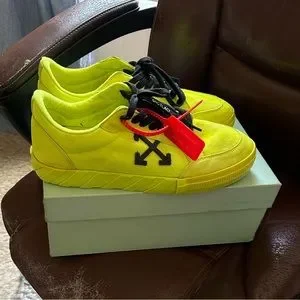 Off White Low Vulc Fluo Yellow size 46 fits 11 12 US size